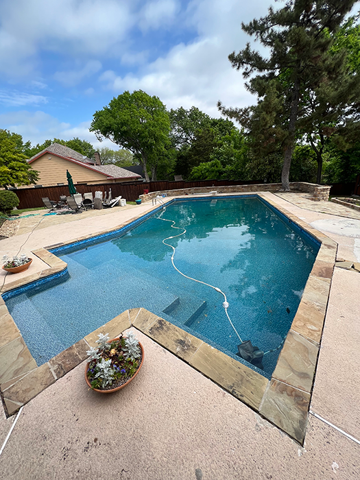 All In One Pools and Outdoor Living In-behind-linger-pool Inground Vinyl Liner Pools  