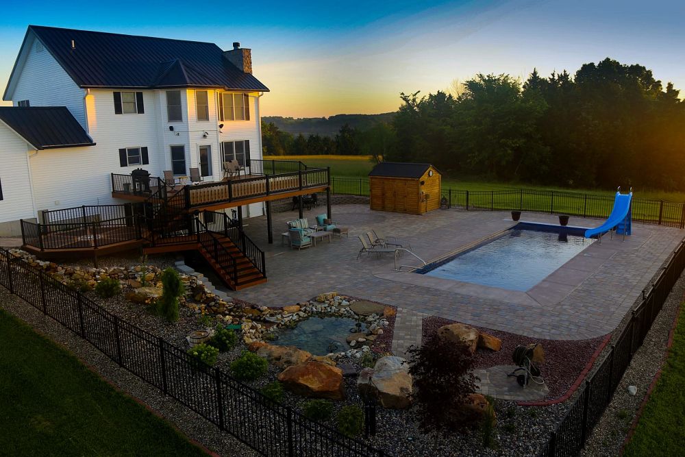 All In One Pools and Outdoor Living vega-fiberglass-sunset-glow Fiberglass Pools  